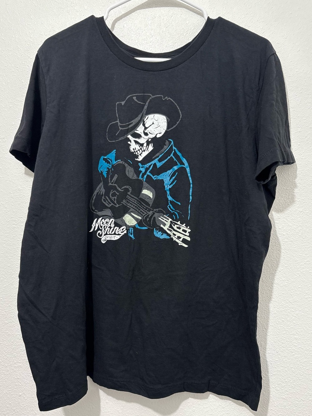 Brad Paisley Men's Moonshine Spirit Skeleton Black T-Shirt Size Large